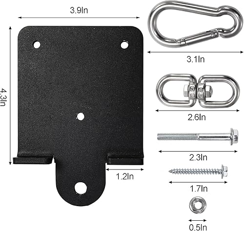 Miniatura 2 de WUWEOT Percha para bolsas pesadas, soporte resistente para bolsa de boxeo, rotación de 360, soporte de gancho de madera para entrenamiento de boxeo,