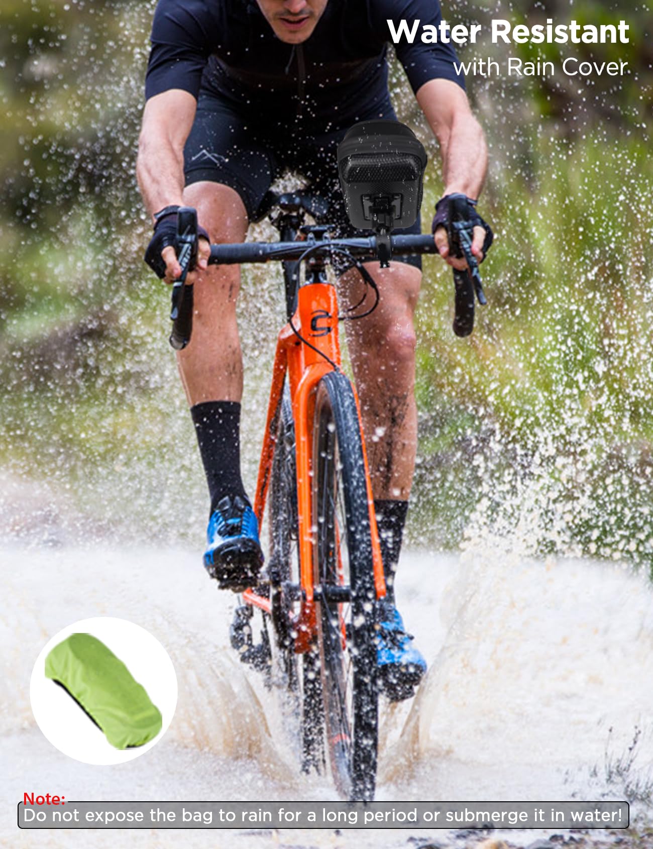 Soporte Movil Bicicleta Moto Impermeable, 360° Rotación Bolsa Manillar Bicicleta, Móvil Accesorios Bici Montaña Con Correa De Hombro Y Pantalla Táctil Para Smartphone De 4.7 A 6.3 Pulgadas