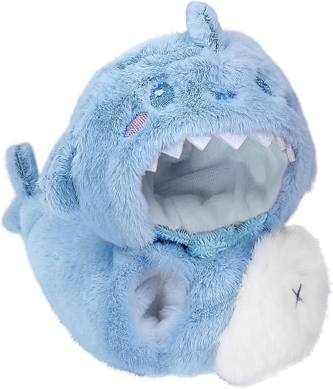 Clothes for 17cm Dolls, Cute Hoodie Outfit with Accessories for Collectors (No Doll) (Blue Shark)