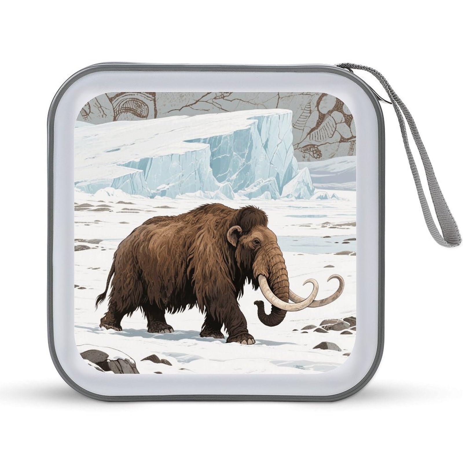 VstaDank Mammoth DVD Case With Zipper Portable CD Case Hardshell DVD VCD Binder Storage Box EVA Protective Blu-ray Wallet 40 Capacity CD Wallet Movie Music Media Disc Wallets