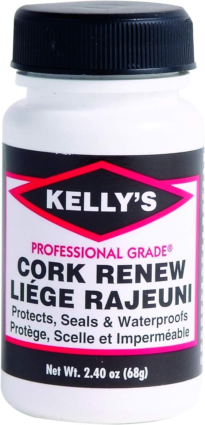 Kelly's Cork Sealer (2.4oz) Waterproof & Protect Cork Sandals with Brush