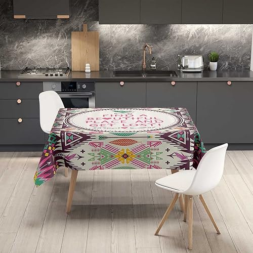 Vista 43 de Mantel Redondo para Mesa De 4 Sillas Gris Topo Gris Claro Verde Mantel Camping Lavable Resistente al Agua 30 X 30 Pulgadas