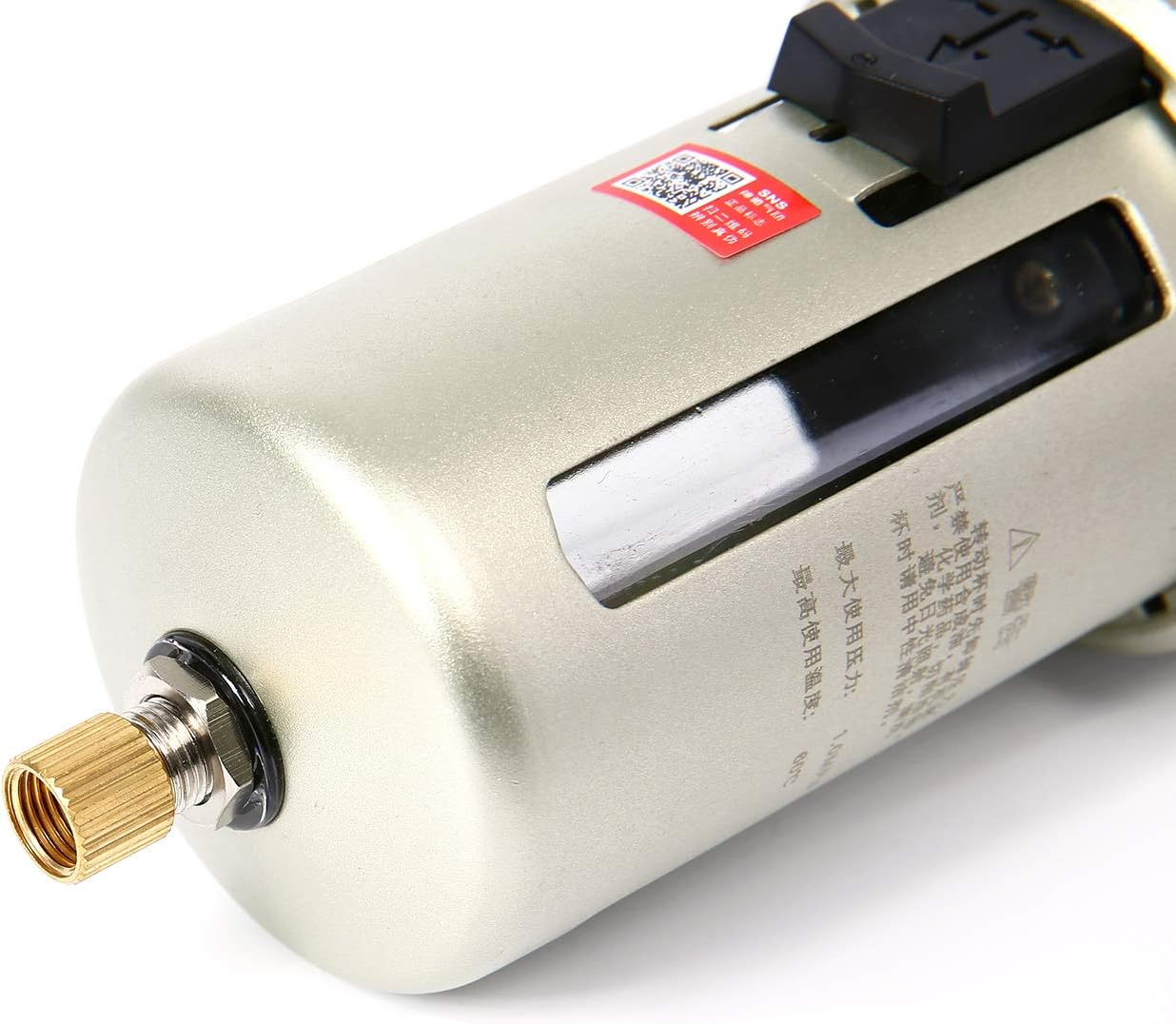 Exсluѕіvе Dіѕсоunt 🔥 SNS AW5000-N10A Compressed Air Filter Regulator Piggyback Combo 1”NPT-metal bowl, semi-auto drain, bracket, gauge