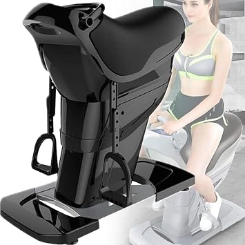Electric Horse Riding Machine Abdominal Machine Electric Horse Riding Machine Shaking Abdominal Fitness Device with Safety Switch Fitness Trainer,Black