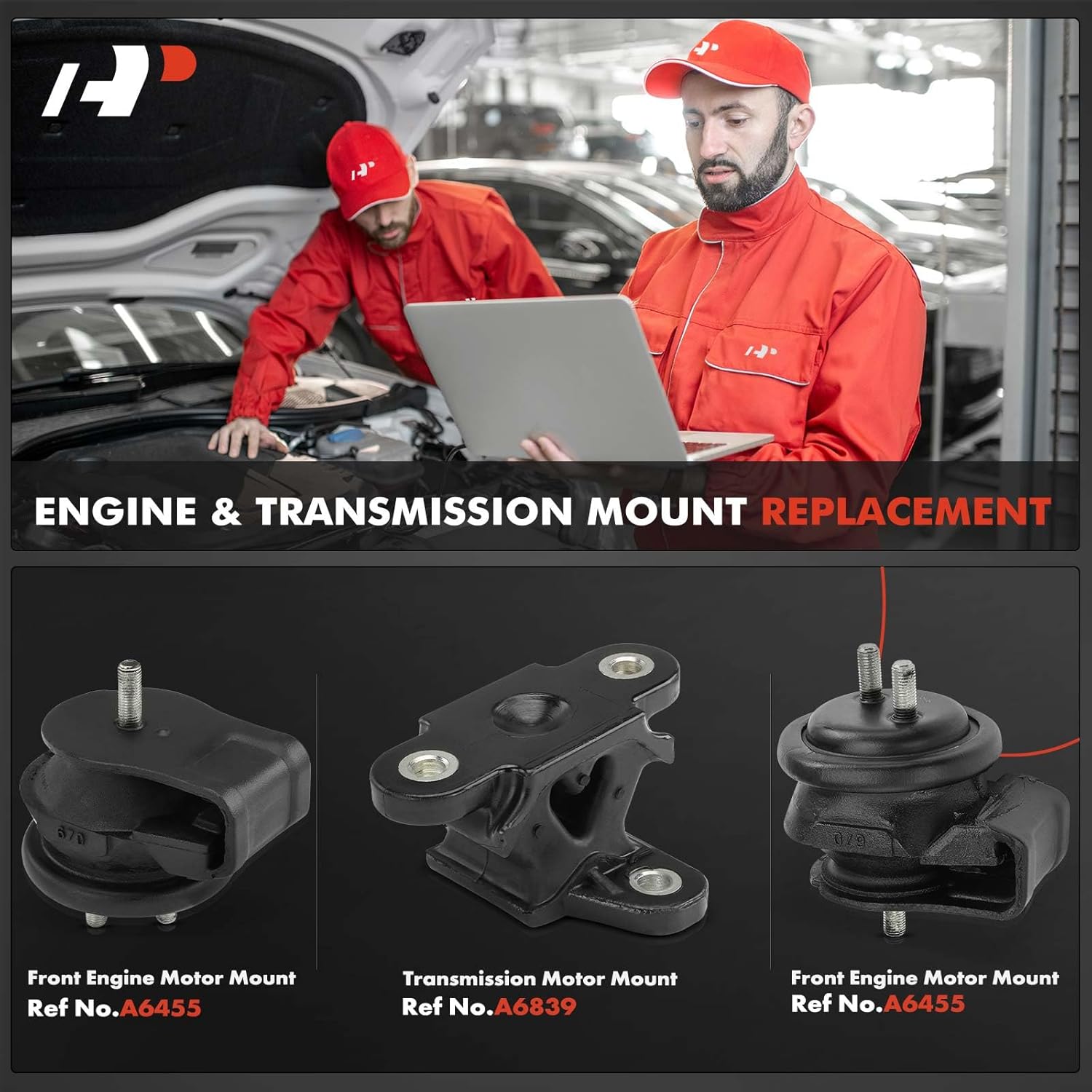 A-Premium 3PCS Engine Motor Mount and Transmission Mount Kit Compatible with Chevrolet Tracker 1999-2003 & Suzuki Vitara 1999-2003, 1.6L 2.0L, Automatic Transmission, Replace# 1171077E11, 30020646