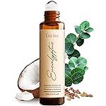 Gya Labs Eucalyptus Essential Oil Roll On - 0.34 Fl Oz - Travel Size Roller for Camping, Skin, Aromatherapy Relief, Convenience
