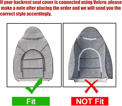 Miniatura 2 de NLQR Fundas de asiento delantero para lado del conductor y del pasajero, color marrón claro, compatibles con Ford F250 F350 F450 F550 Lariat XLT