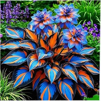 Hosta Bulbs for Woodland Style Gardens, Layered Greenery, 2 Pieces per Bag Color 3
