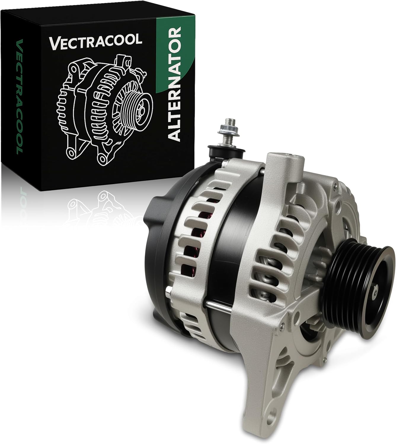 04801304AA Alternator Compatible with Chrysler Voyager 2008, Compatible with Dodge Grand Caravan 2008-2010, Compatible with Jeep Wrangler 2007-2008, Compatible with Volkswagen Routan Replacement#11295