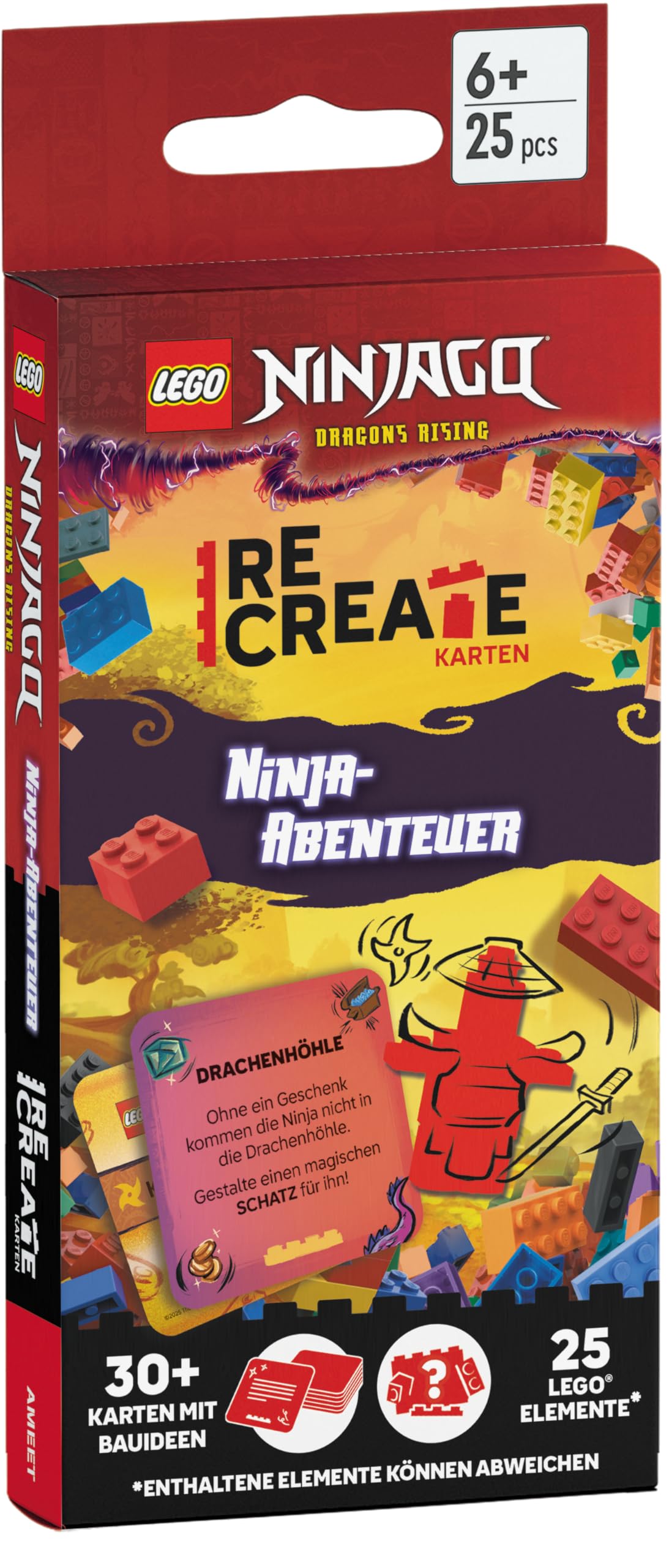 LEGO® - ReCreate Karten - Ninja-Abenteuer: mit LEGO-Elementen (LEGO NINJAGO)