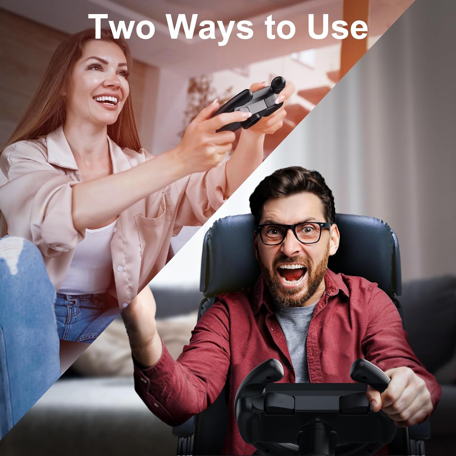 HONCAM Steering Wheel for Nintendo Switch/Switch 2, Racing Wheel Table Attachment with 4 Suction Cup for JoyCons, Enhanced Stability for Immersive Racing Games, Black - Image 9