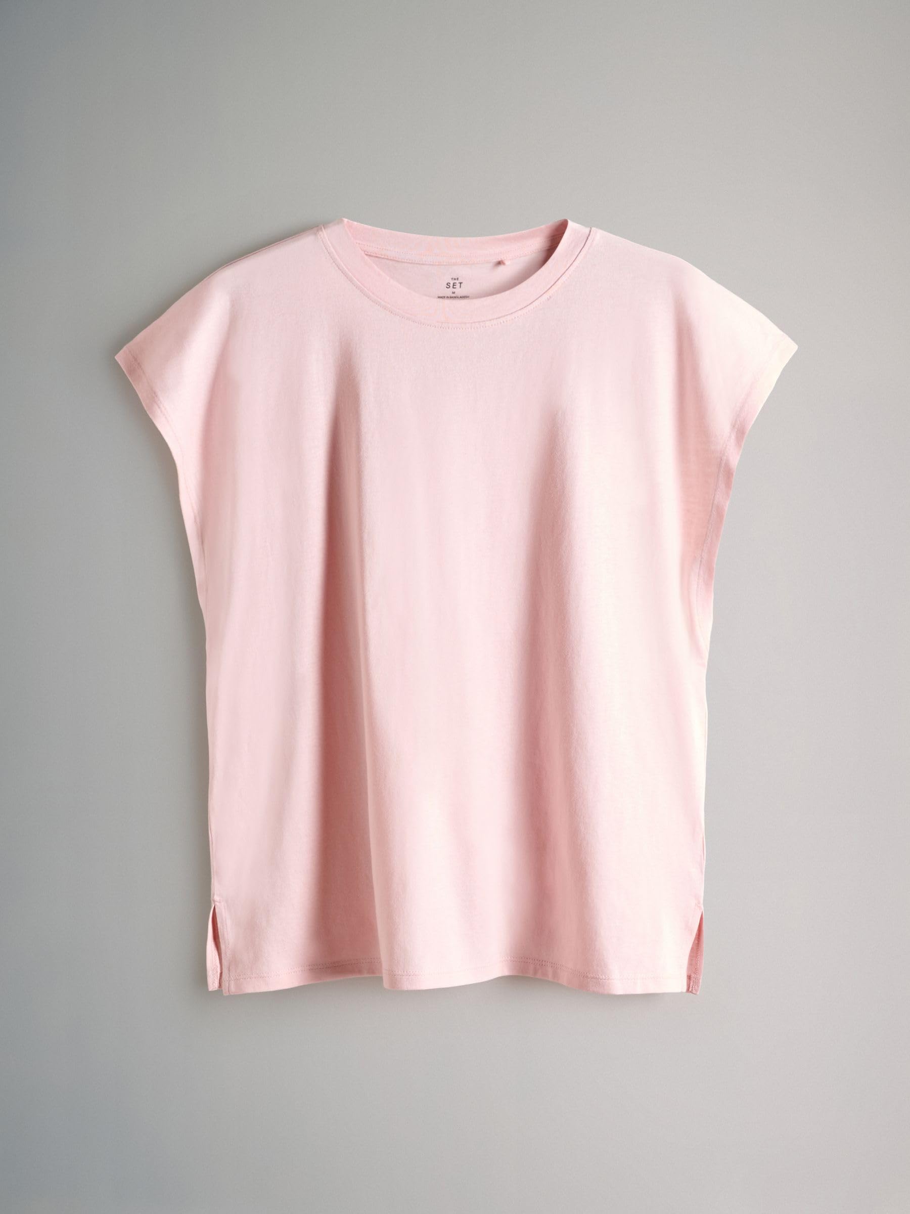 THE SET Damen 4er-Pack T-Shirts mit überschnittenen Ärmeln