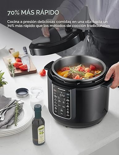 Miniatura 2 de Midea Olla a presión eléctrica 12 en 1, 8 cuartos, 12 preajustes, olla de cocción lenta programable multifuncional, olla arrocera, vaporera, sartén