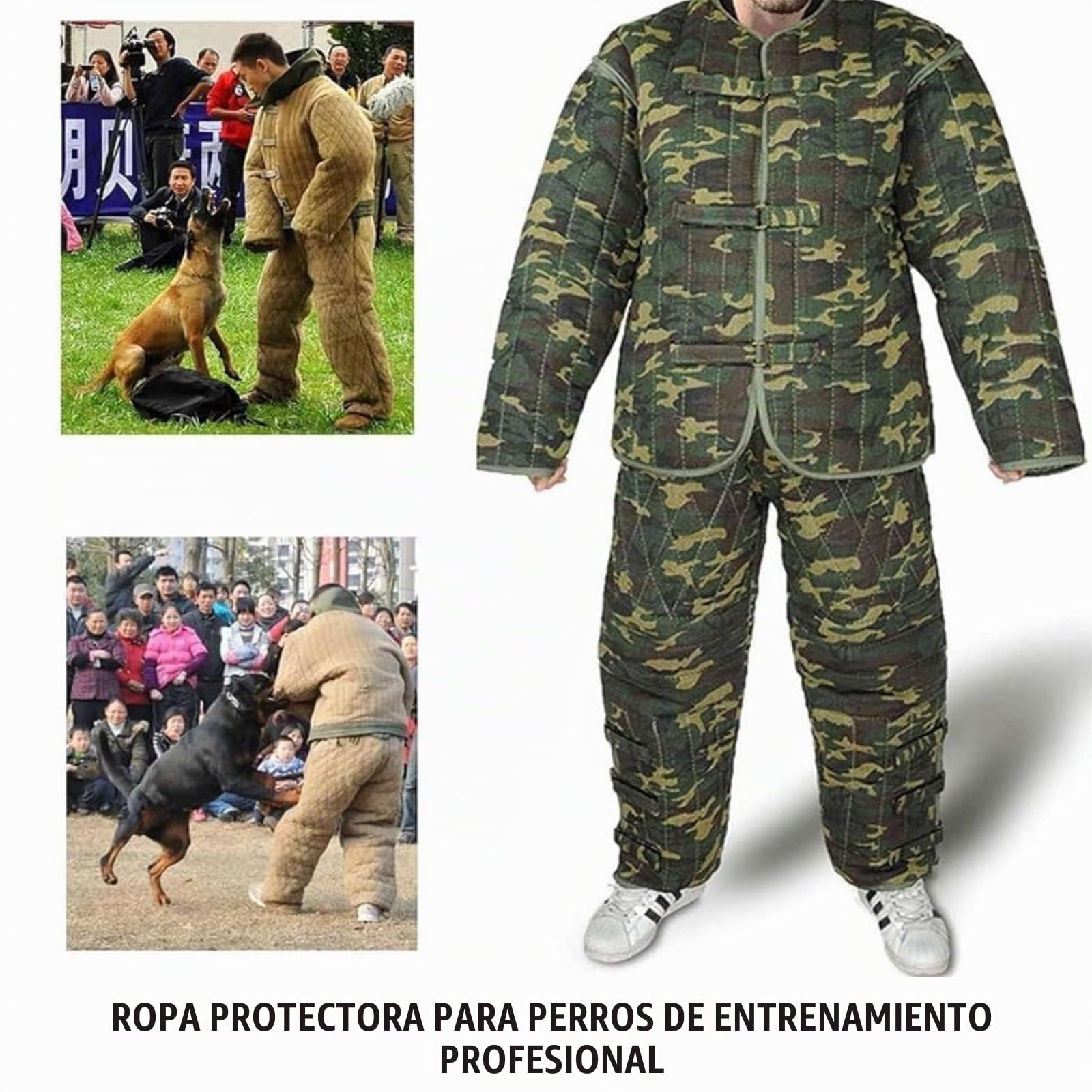 Ropa protectora para adiestramiento canino, traje antimordidas, mono profesional antimordidas, chaqueta y pantalones de adiestramiento para perros policía.