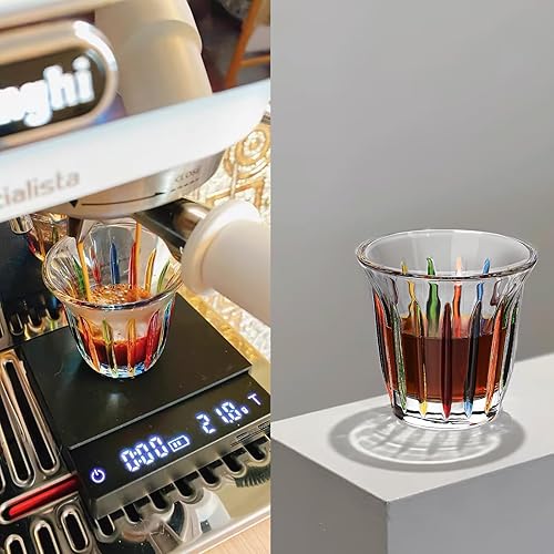 Miniatura 7 de MHW-3BOMBER Juego de 6 vasos de 3 onzas de cristalería transparente para expreso, agua, jugo, cóctel, vino, cerveza, whisky G5050+G5943C*6