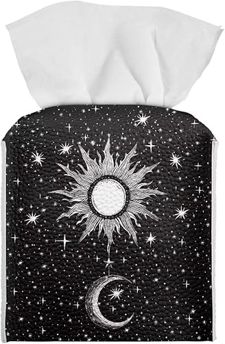 Miniatura 8 de Caja de pañuelos de jirafa de girasol, soporte cuadrado de pañuelos para baño, soporte de papel higiénico, accesorios de escritorio, organizador