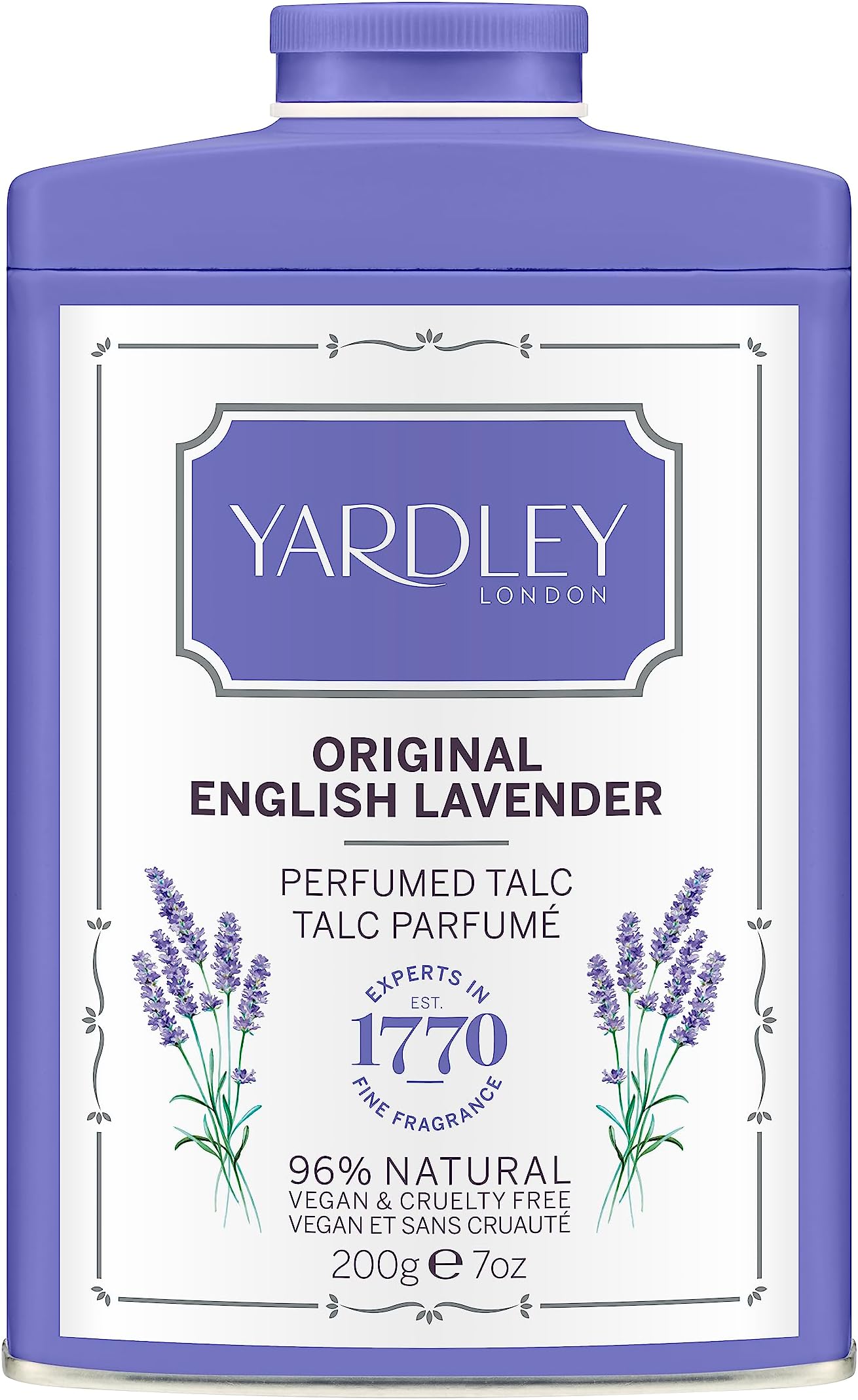 Yardley Of London Original English Lavender Talc for her 200g