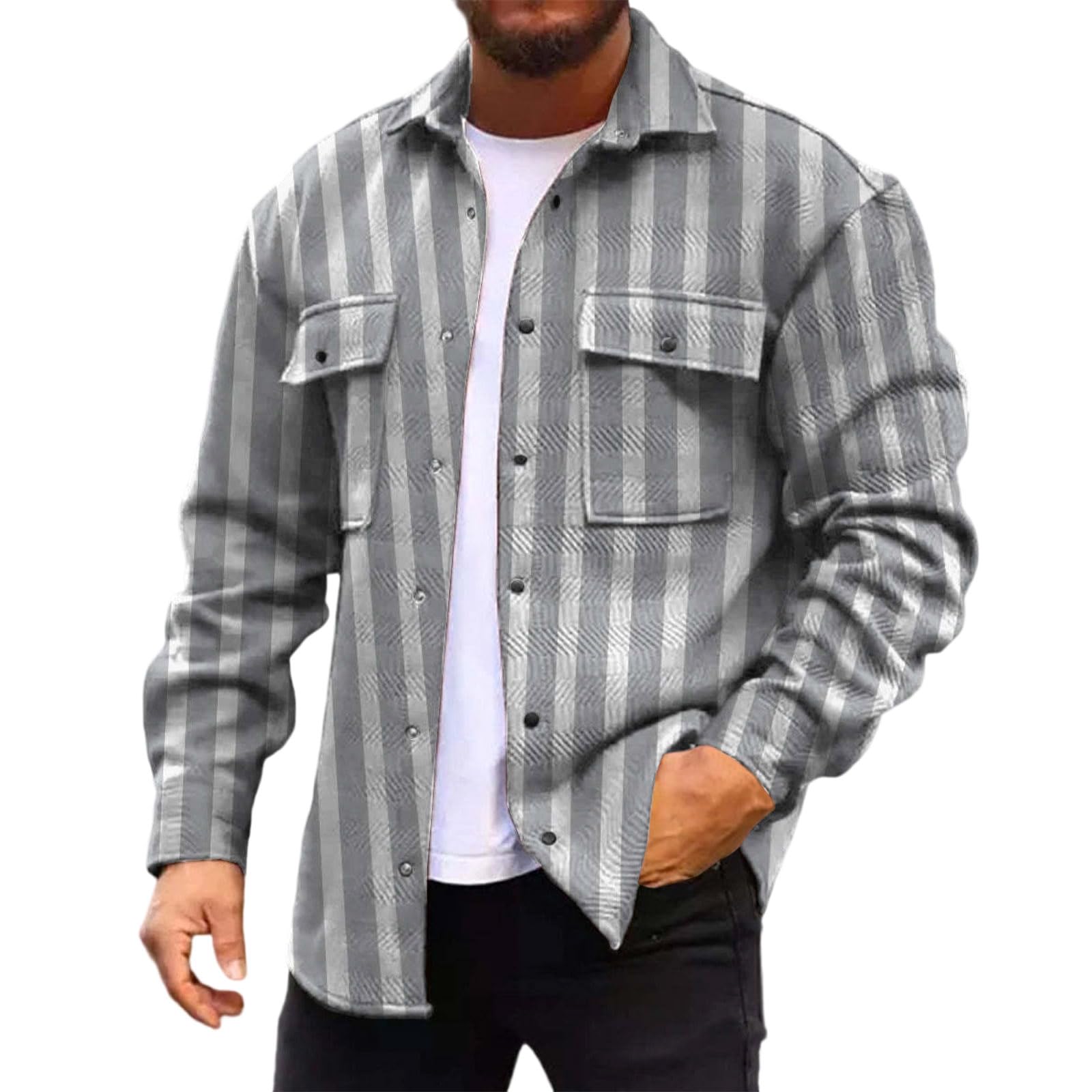 RE CAMICIA Chemise Homme Flanelle Hiver à carreaux en Regular Fit à Manches Longues en 100% Coton Bûcheron Hommes Chemises Décontracté Écossais Chemise Travail en Polaire, vert, XL