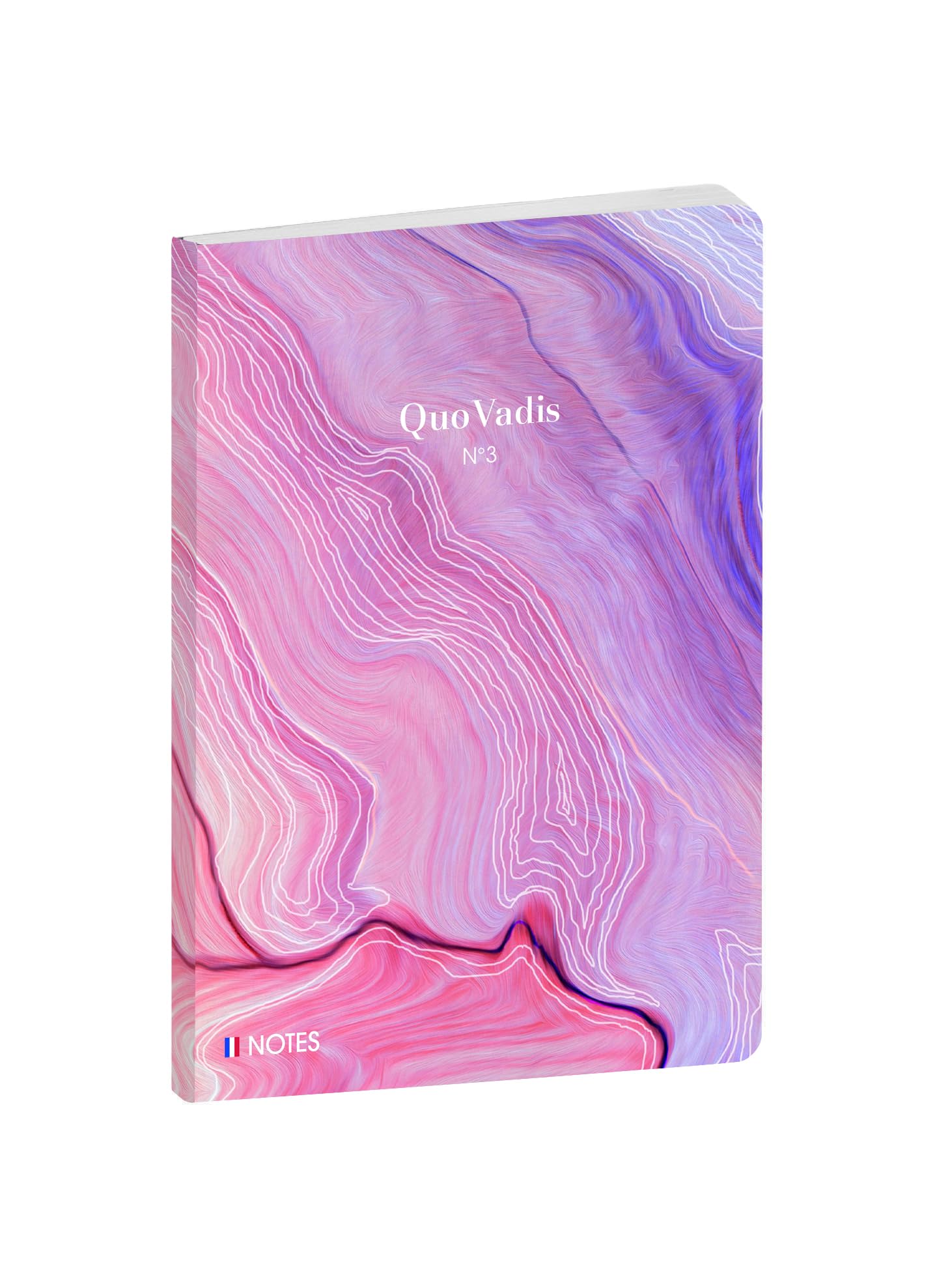 Quo Vadis - Notebook - Iconic - Multicoloured - Lined Pages - 15 x 21 cm - Clairefontaine White Paper - Made in France - Visual furrow