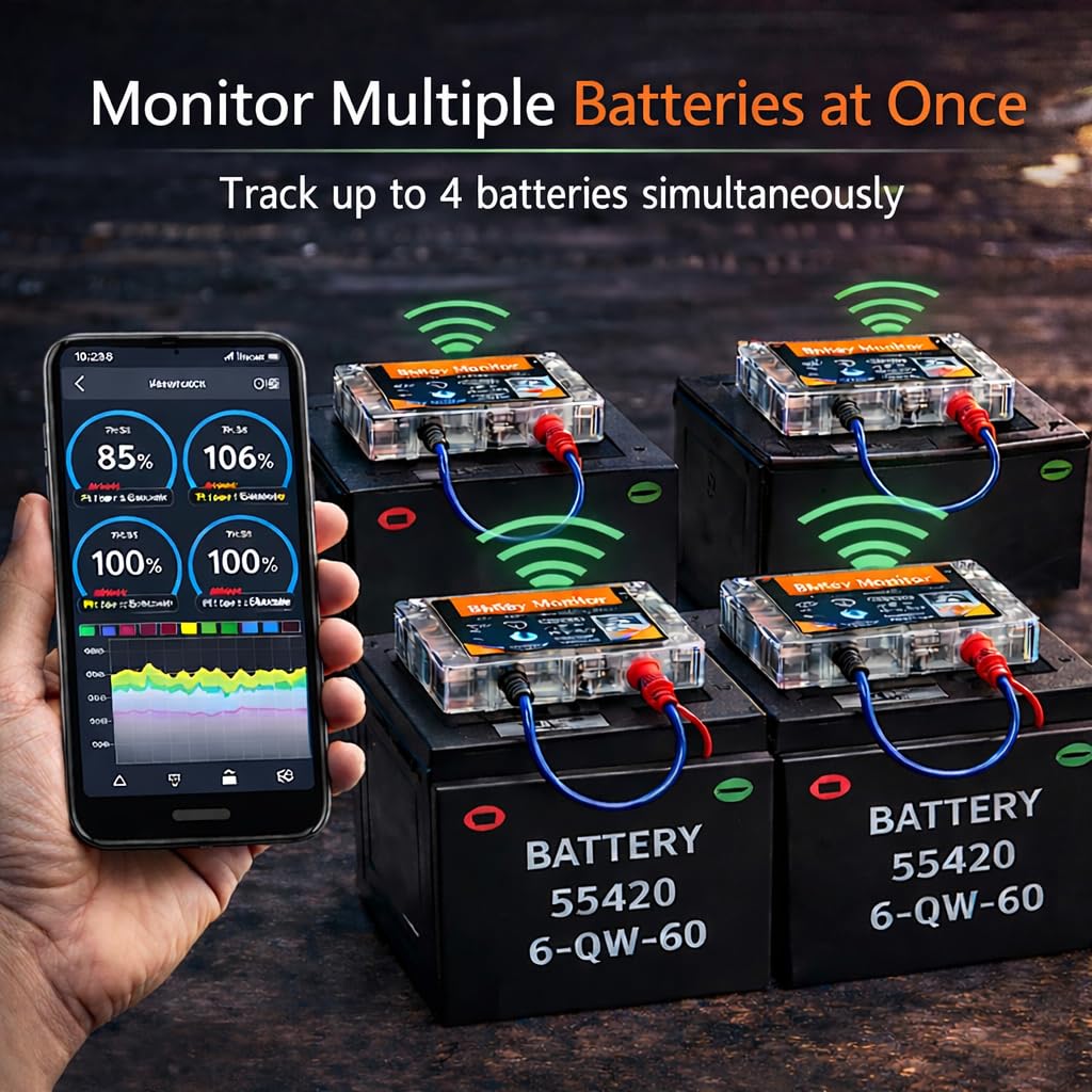Monitor Batteria Auto Wireless AiLi BM6 - Bluetooth 4.0, 12V, Controllo Da APP, Nuovo