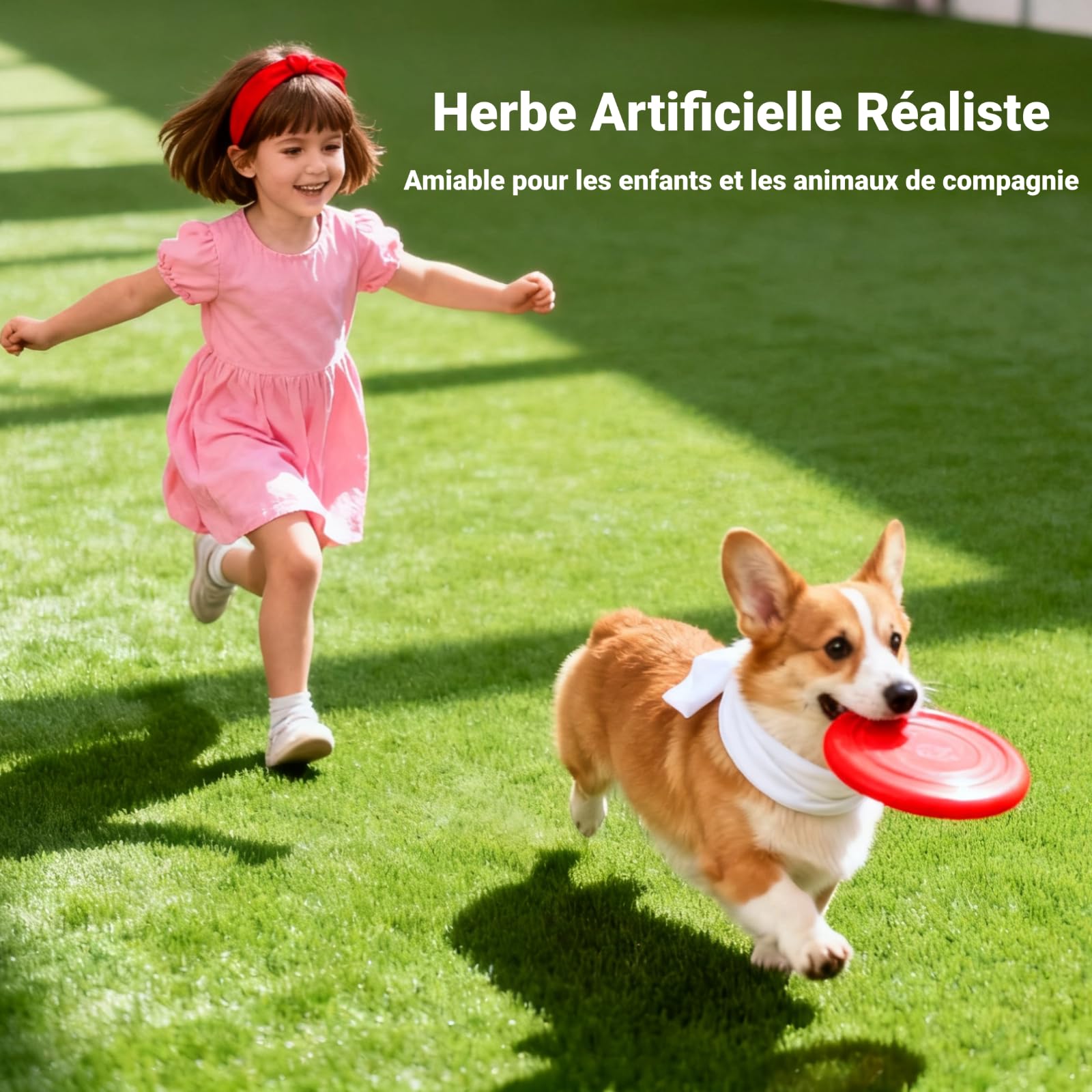 Tapis En Gazon Artificiel Haut De Gamme Haute Densité, Hauteur De Poils 30mm, Gazon Artificiel Naturel Et RéAliste Pour Jardin IntéRieur/ExtéRieur, Pelouse, Espace Pour Chiens (1mx 4m)(30mm)