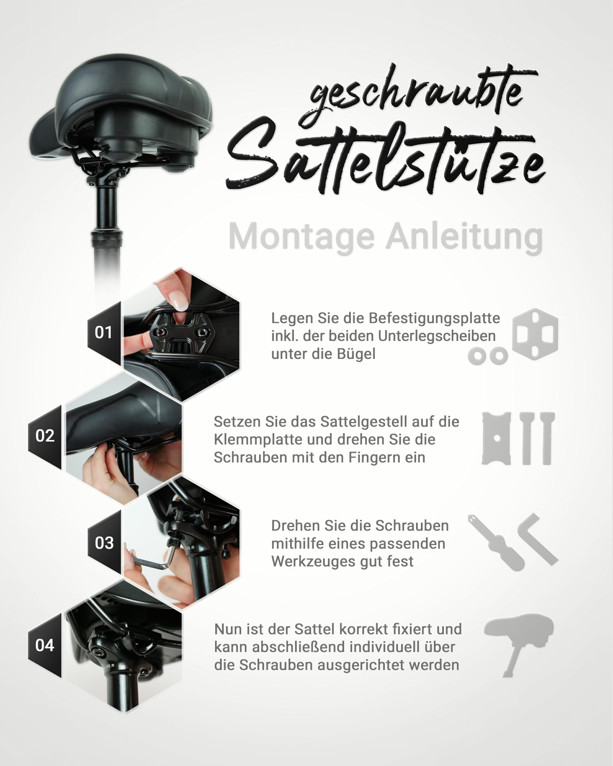 PAJ GPS Fahrradsattel ohne Halterung - Cloud Comfort Technologie - geeignet in Verbindung mit dem Easy Finder 4G (Nicht enthalten) als GPS Tracker für Fahrräder, e Fahrrad, MTB UVM im Fahrrad Sattel