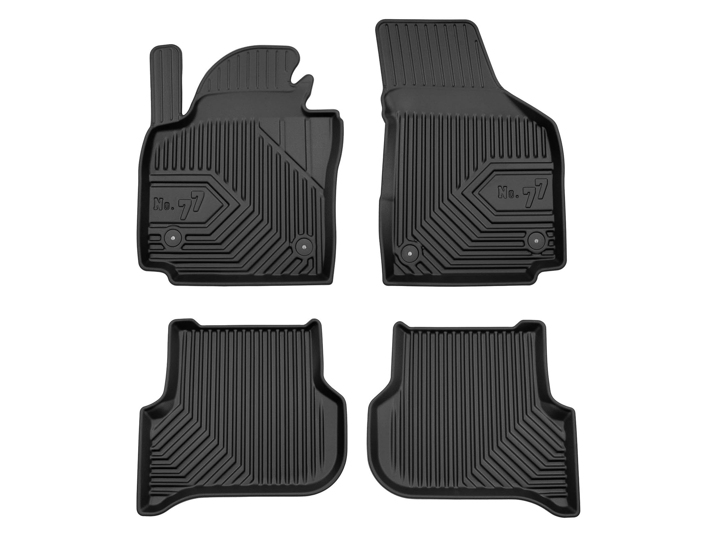 Dywaniki 3D TPE kompatybilne z Volkswagen Golf Plus, komplet, NO77