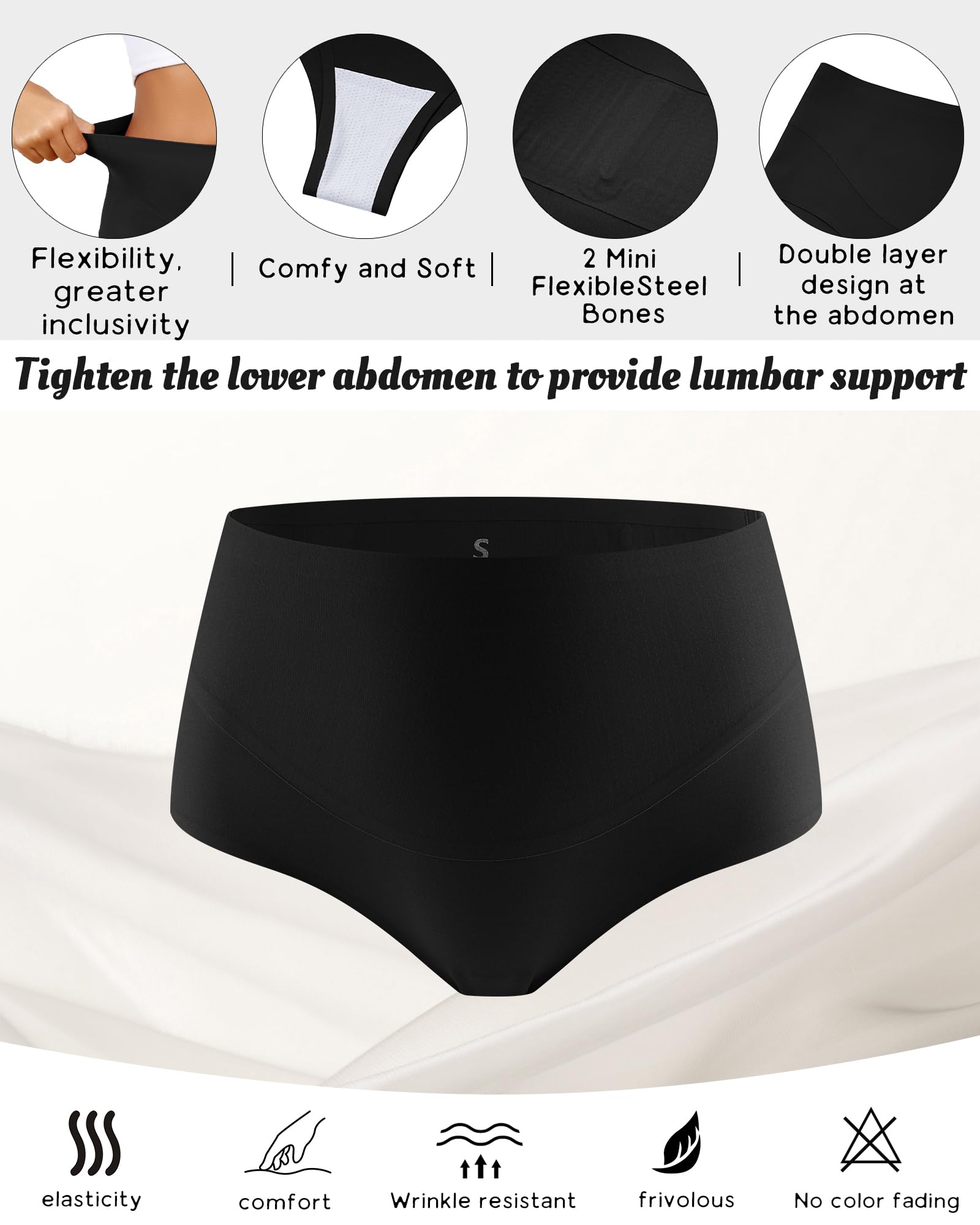 Levao Bauchweg Unterhose Damen Shapewear Tanga Hoher Taille Nahtlos Miederhose Figurformende Miederslip Unterwäsche Miederpant Shaper Bauch Weg Hose für Frauen