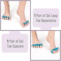 Vista 14 de Dr. JK- Separador de dedos de gel ToePal, 2 pares, espaciadores de dedos, corrector de juanetes