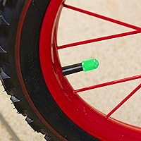 Vista 4 de Outus - 20 tapones antipolvo para válvula de neumático para coche, moto, camión, bicicleta., Verde