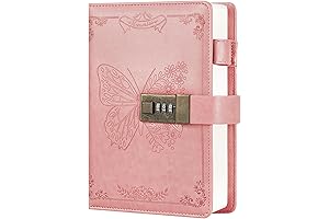 Diary for Girls, Pink Diary with Lock for Girls and Women