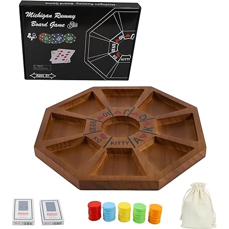 Deluxe Michigan Rummy Tripoley Board Game