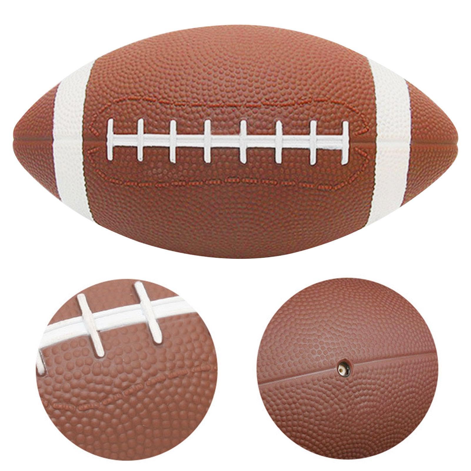 Ballon de football américain Wilson antidérapant en cuir synthétique PVC pour extérieur junior