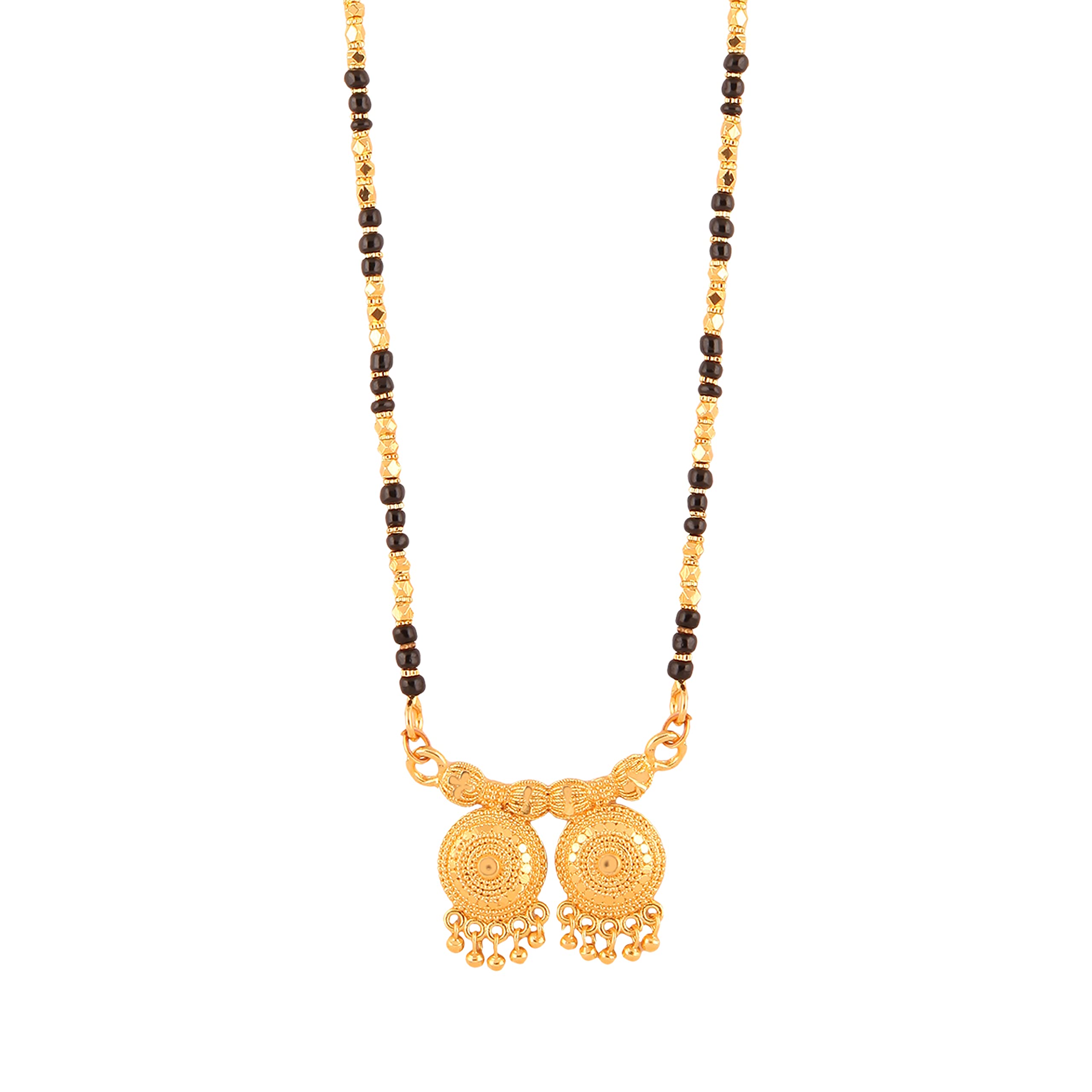 MEENAZ 2 Vati Wati Mangalsutra For Women Girls Temple South Indian Traditional 1 Gram Gold Stylish Maharashtrian Long Double Chain Double Mangal sutra Pendant Tanmaniya Black Nallapusalu Chains -468 (B0BNYLBLC7) Amazon Price History, Amazon Price Tracker