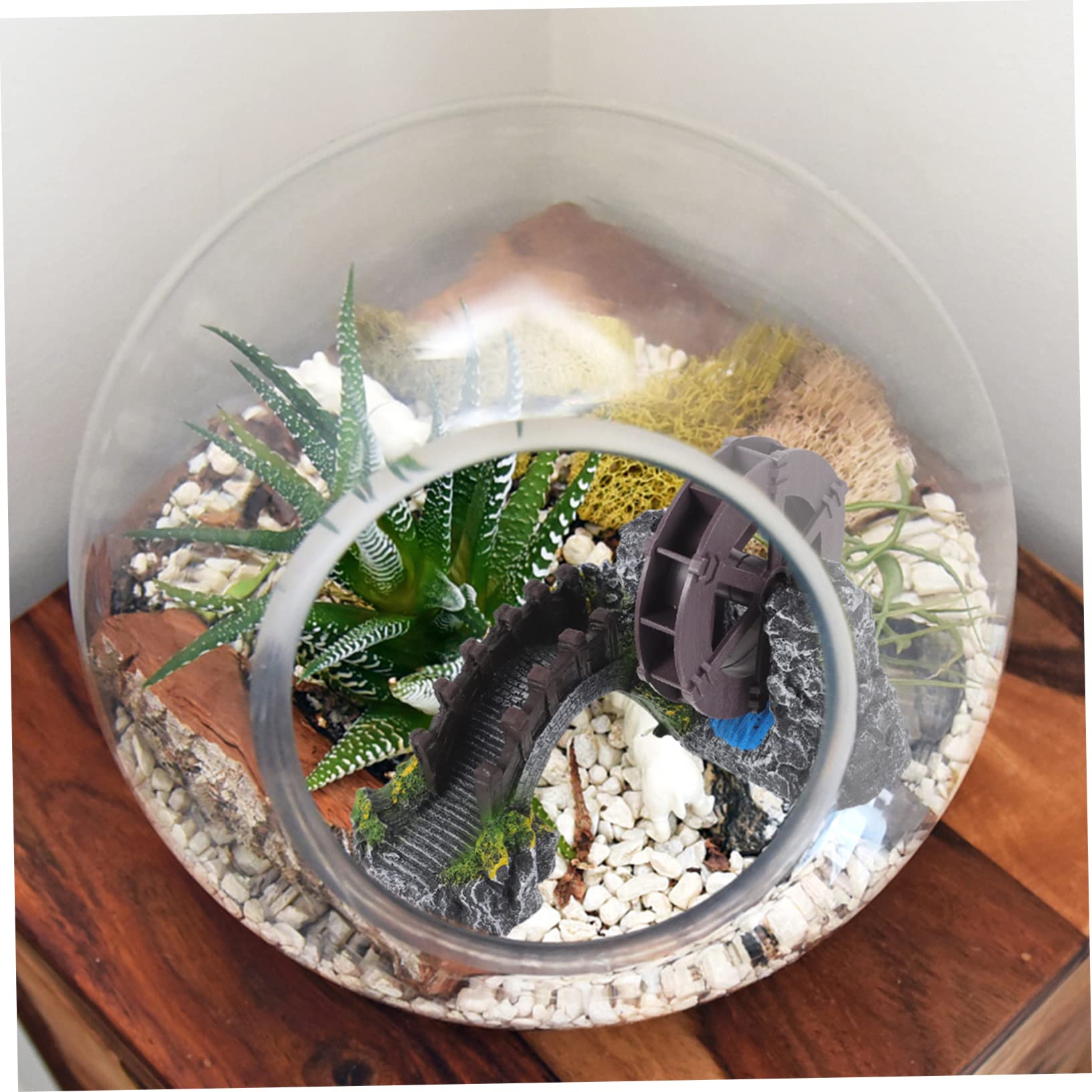UPKOCH Decoración Paisajística Bomba De Puente para Pecera Adorno De Acuario Modelo Detallado