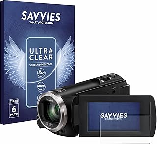 savvies Screen Protector for Panasonic HC-V180 Protection Film Clear 6-Pack