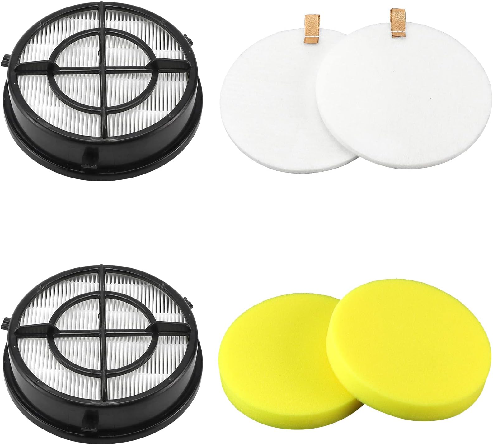 16871 Filter Compatible with Bissel Eraser Febreze Upright Vacuum 1650 Series 16501 16502 1650A 1650C 1650P 1650R 1650W Vacuum Filters Replacement 1608861 1608860 160-8861 160-8860 (Pack of 2)