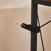 Vista 6 de VECELO Mesa consola de 71 pulgadas con 2 salidas y 2 puertos USB, muebles de entrada con cable de alimentación de 9.8 pies de largo, deflector