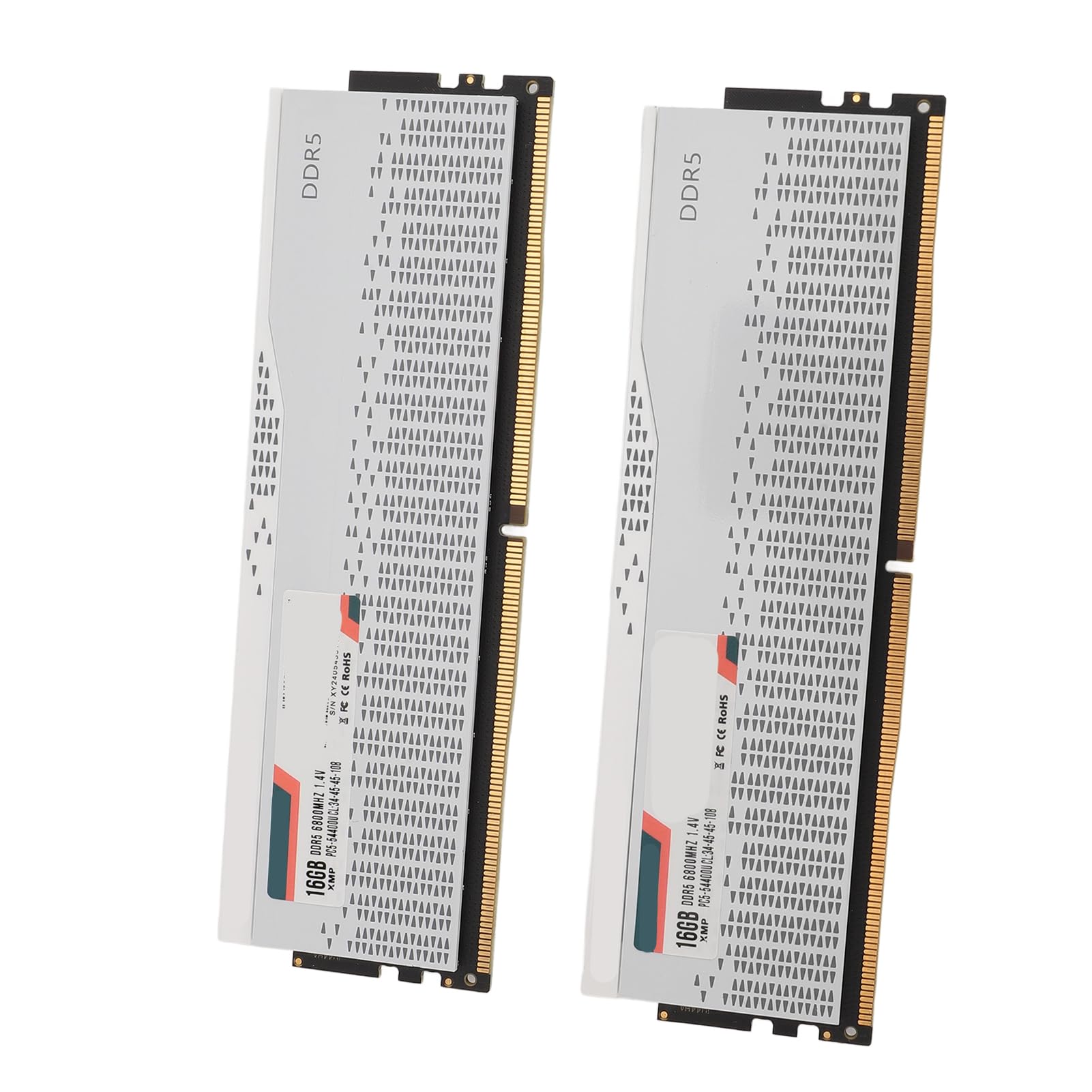 Generic DDR5 RAM 32 GB 6800 MHz PC5 54400U Ecc Modulo di Memoria per Correzione Errori per PC Desktop con Chipset EXPO, Chip di Gestione Energetica Efficiente