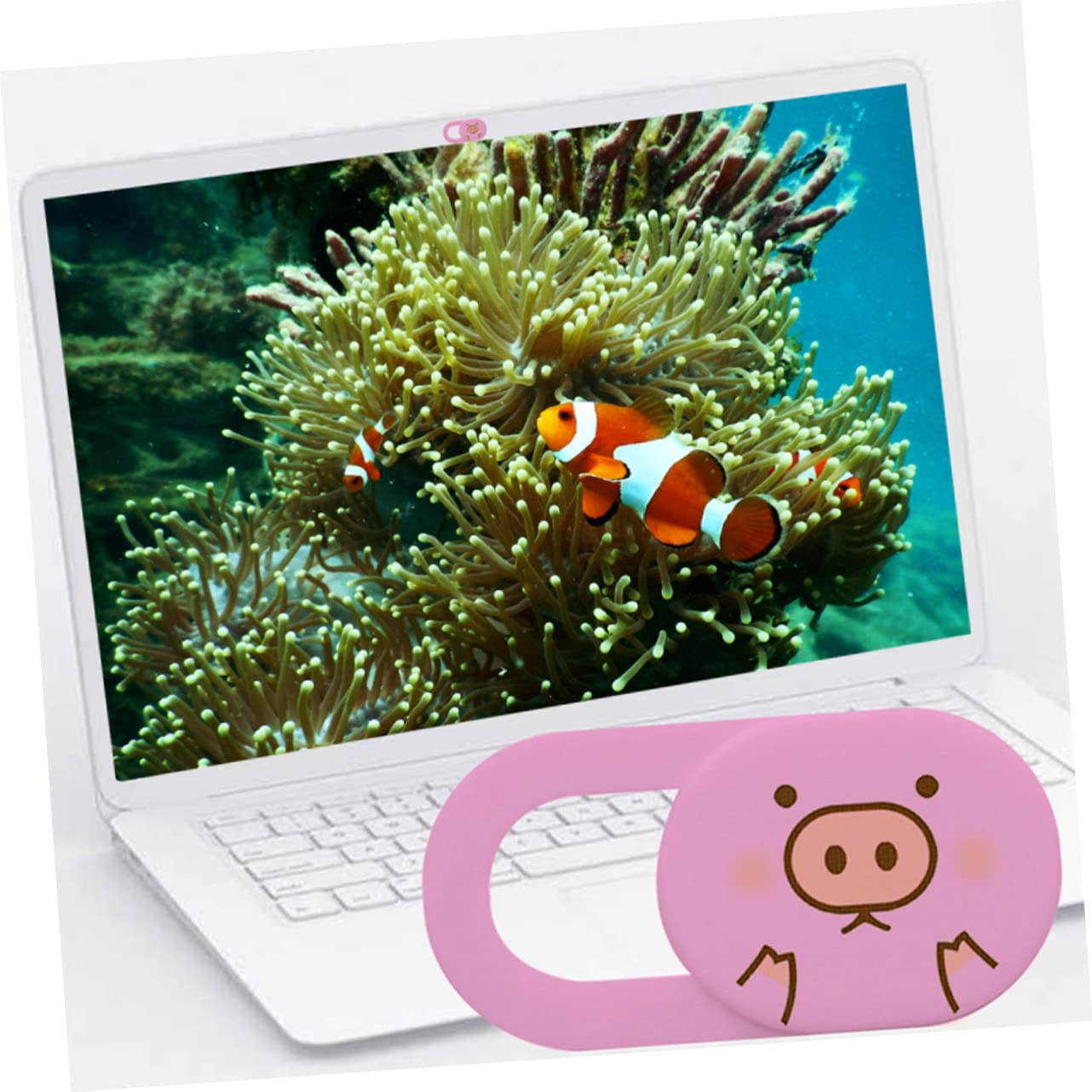 Cubierta de Cámara Web Rosa Abs Deslizante Ultrafina 3 Piezas | Móvil y Tableta, Fácil de Aplicar y Retirar, Diseño de Privacidad para Lente
