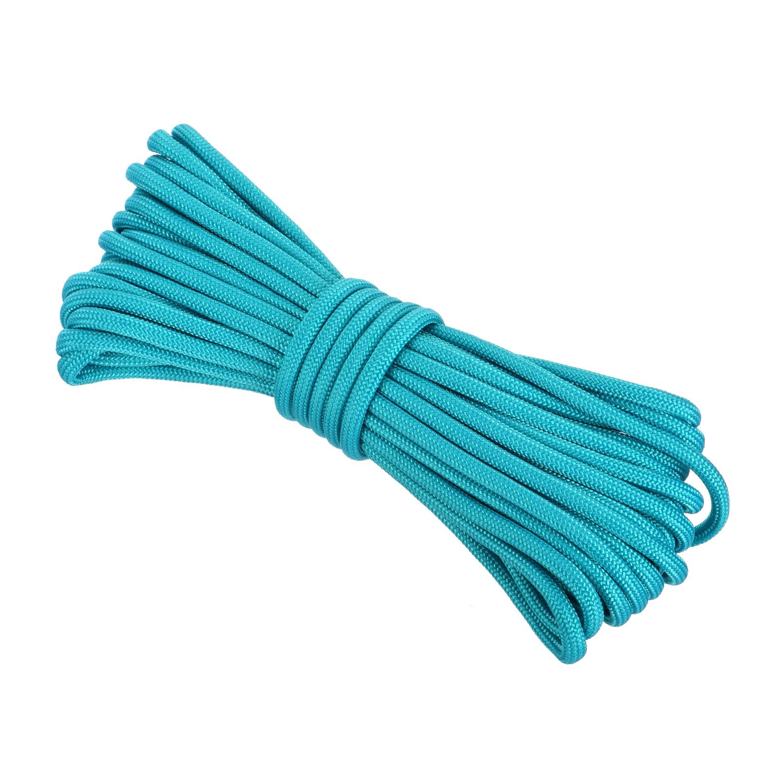 Rebower 550 Paracord Rope 8m, 4mm Thin Paracord Nylon Cord 7-Strand Core [for Tent Camping Outdoor Gear] - Light Blue