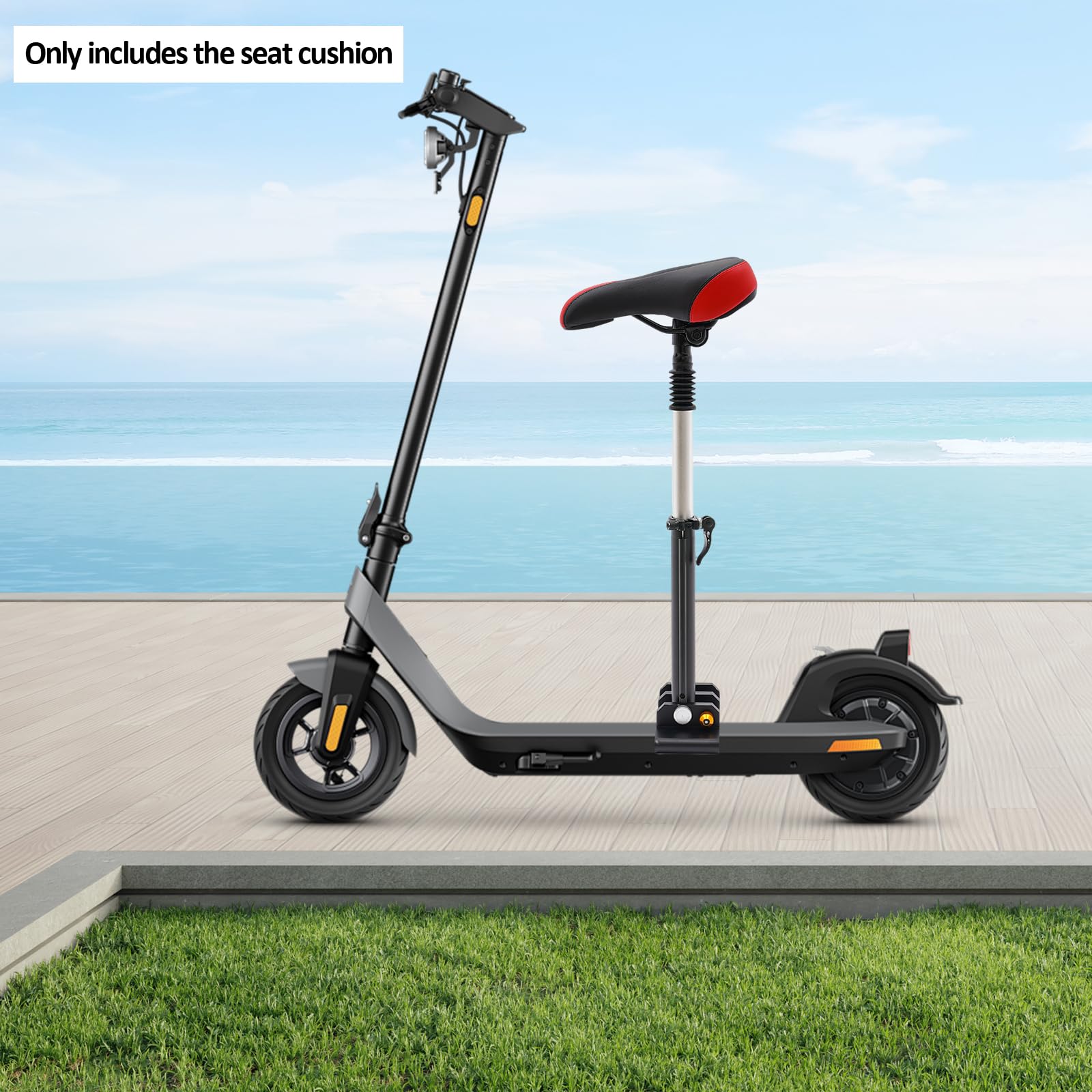 Siège de scooter électrique en polyuréthane - Accessoire pour scooter électrique - Hauteur réglable de 40 à 60 cm - Amortisseur - Doux et respirant - Chaise de rechange pour vélo électrique