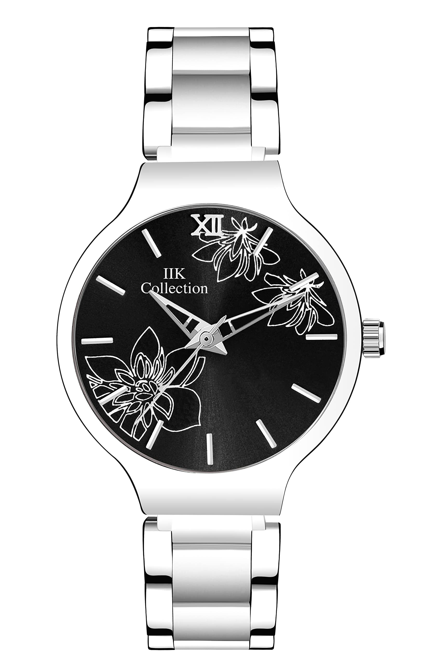 IIK COLLECTION Analog Womens Watch Stainless Steel Dial with Stylish Belt Ladies Watch - Water Resistant Watches for Girls (B0BW4FVDGY) Amazon Price History, Amazon Price Tracker
