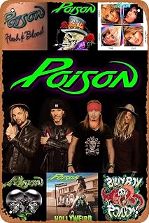 Poison Poster Vintage Metal Tin Sign Gift wall Decor 8x12 Inch