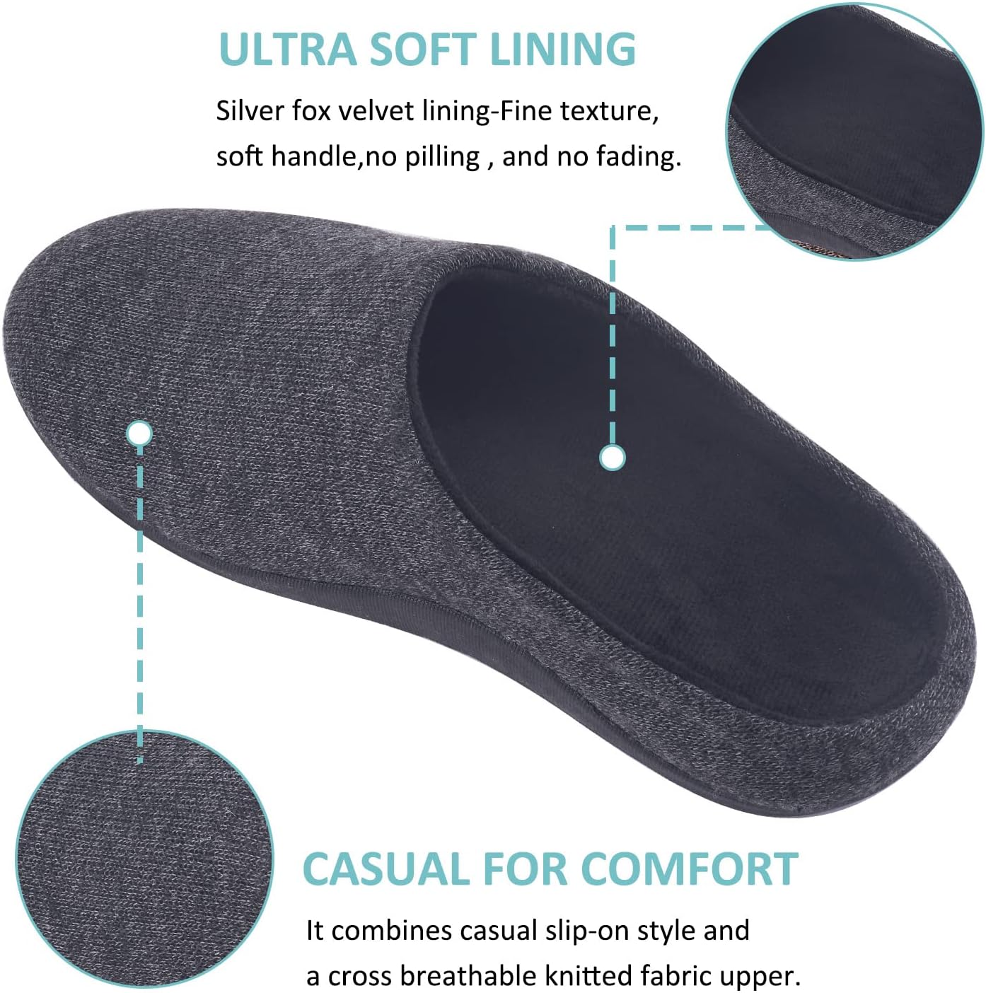 Git-up Orthotic Slippers with Arch Support for Plantar Fasciitis Pain Relief,Comfortable Slip On Clog,Indoor Outdoor Orthopedic House Shoes with Anti-Skid Rubber Sole - Image 3