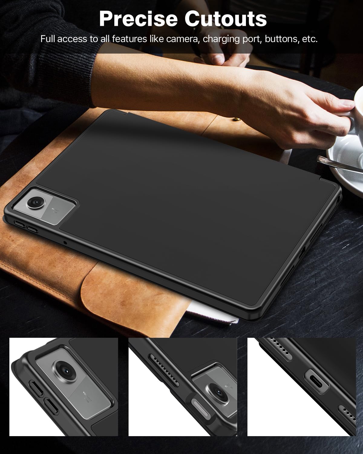 TiMOVO Cover Lenovo Idea Tab 11 2025 TB-336ZU/336FU Portapenna TPU Nero