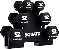 Vista 1 de SQUATZ Dumbbell Weights Set with Stand Negro