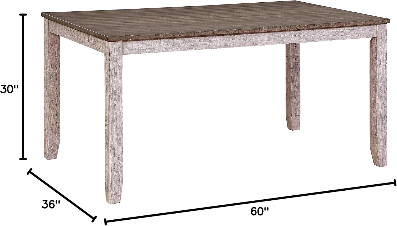 Lexicon Kerley Dining Table, Brown/Grayish White