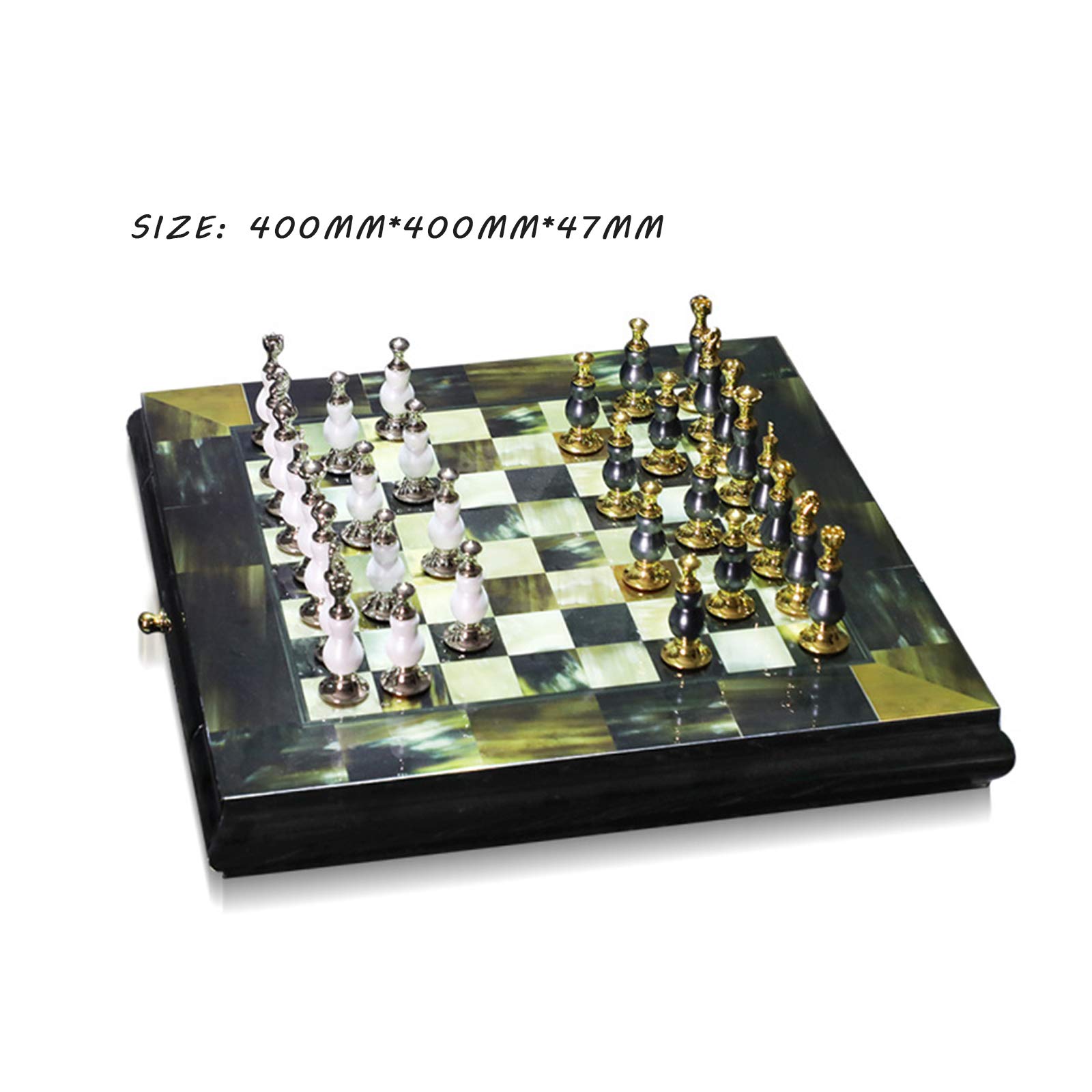 Juego De Ajedrez Internacional De Lujo Tablero De Ajedrez, Adornos De Ajedrez De Estilo Nórdico, Proceso De Pintura para Hornear Piano, Tablero De Ajedrez, Adornos Artesanales