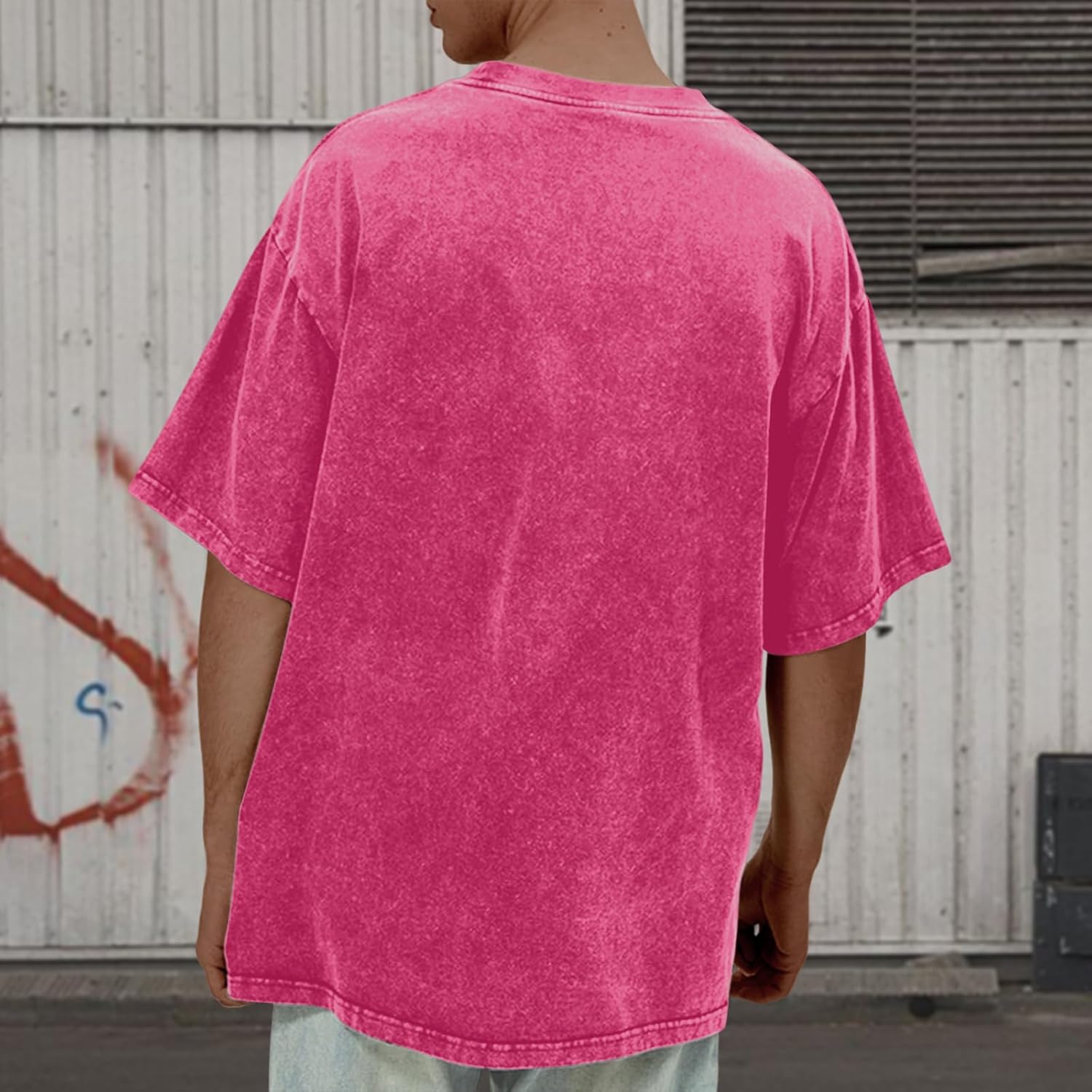 Mens Graphic T-Shirts Oversized Vintage Car Shirts for Men Racing Tshirt Streetwear Baggy Washed Drop Shoulder Tees - Image 6